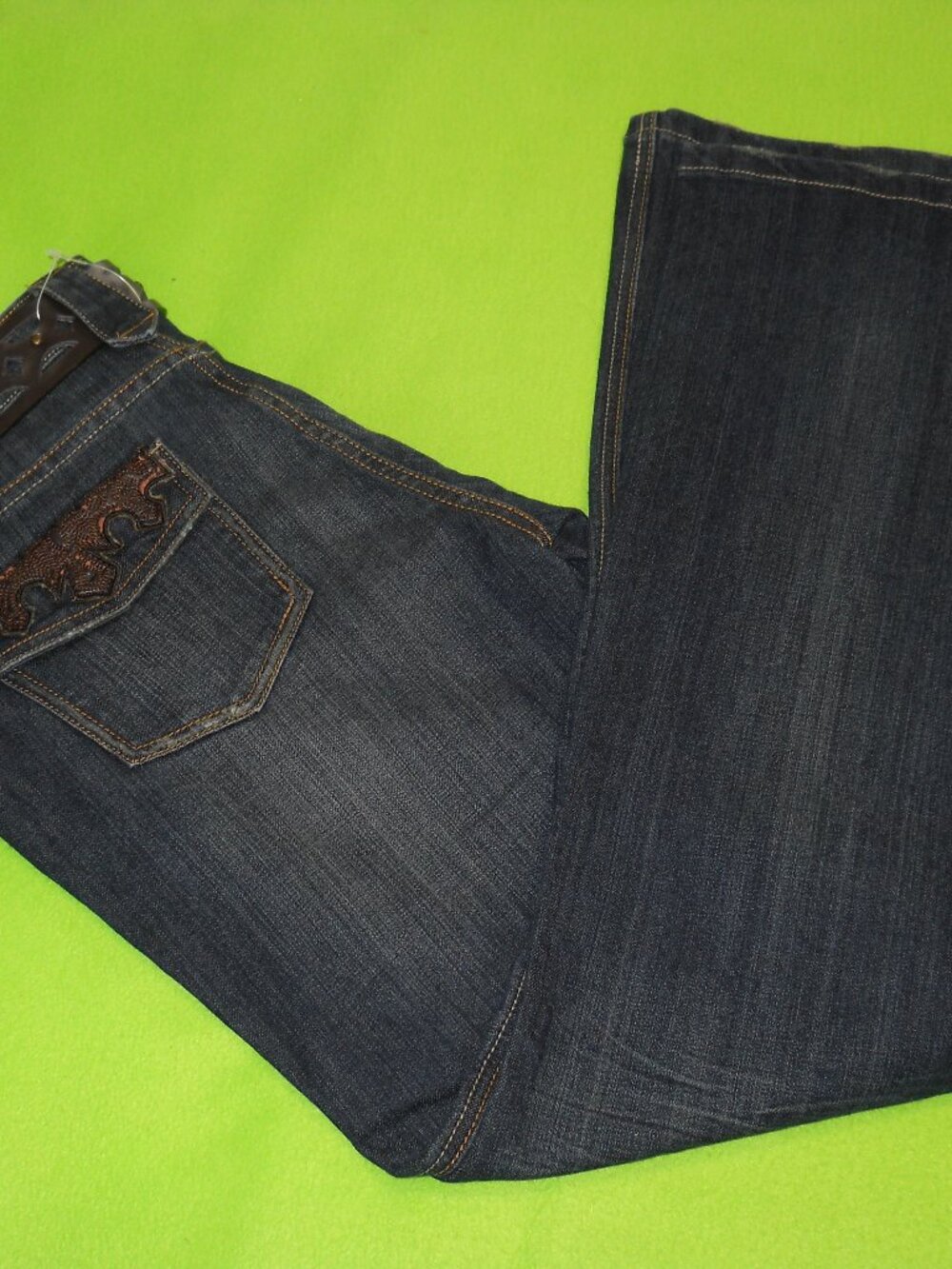NEW ~ VANILLA ~ Women Jeans @ Belt  ~  Jr Size 11